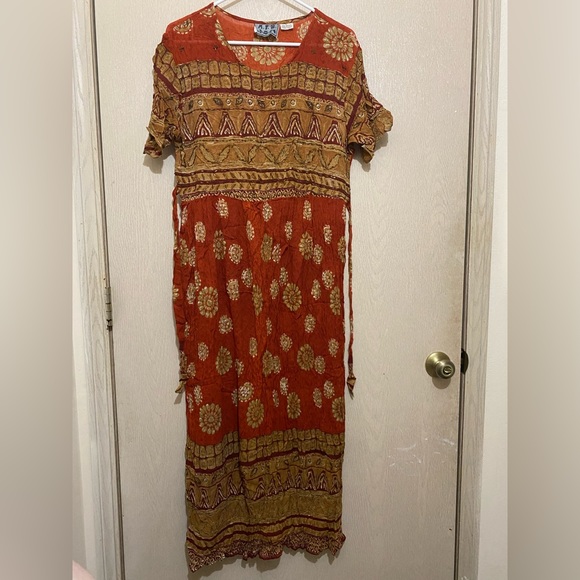 M.P.H. Dresses & Skirts - 100% Rayon Vintage Bohemian Indian Dress